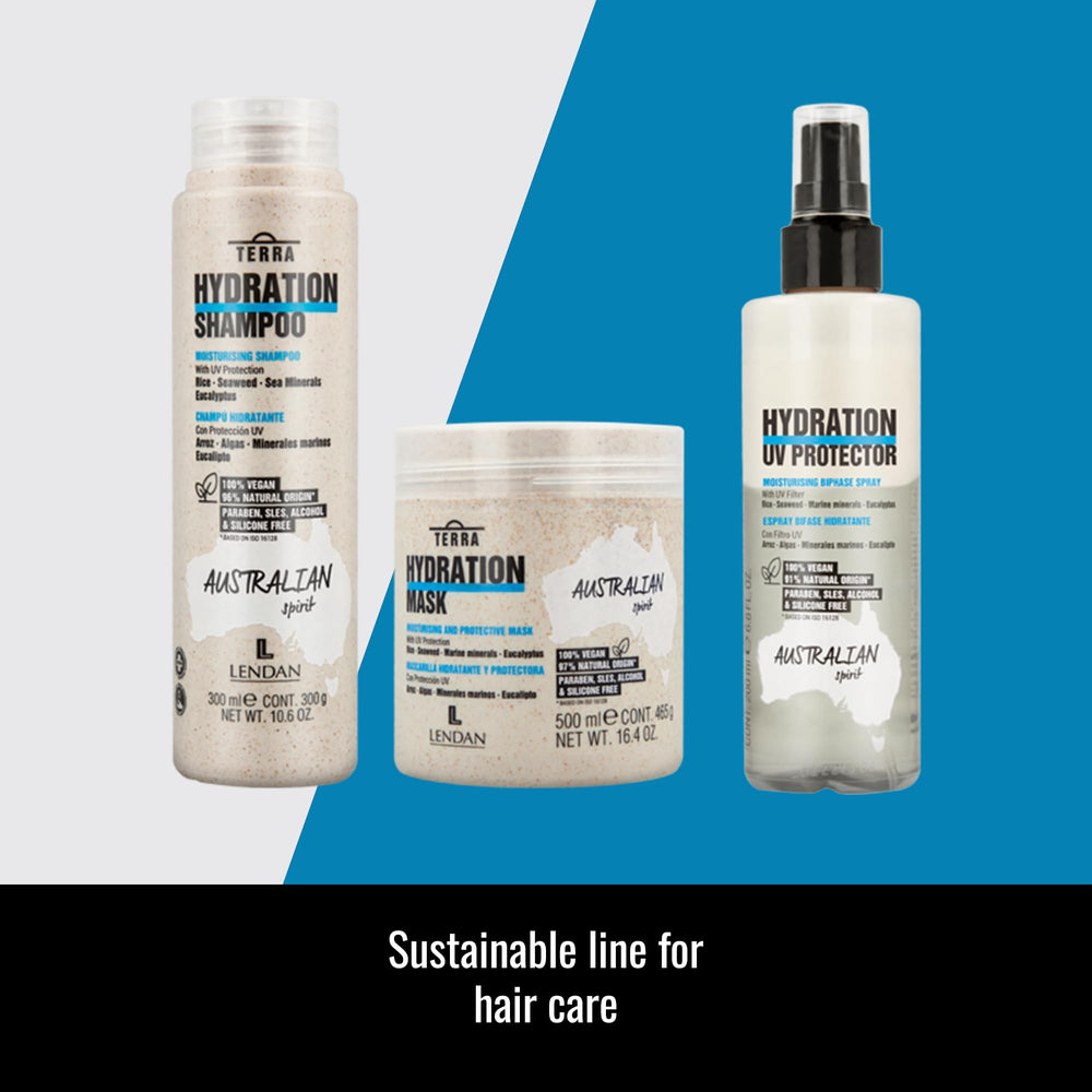 Lendan Terra Hydration Mask packaging: generous 500 ml jar for home use