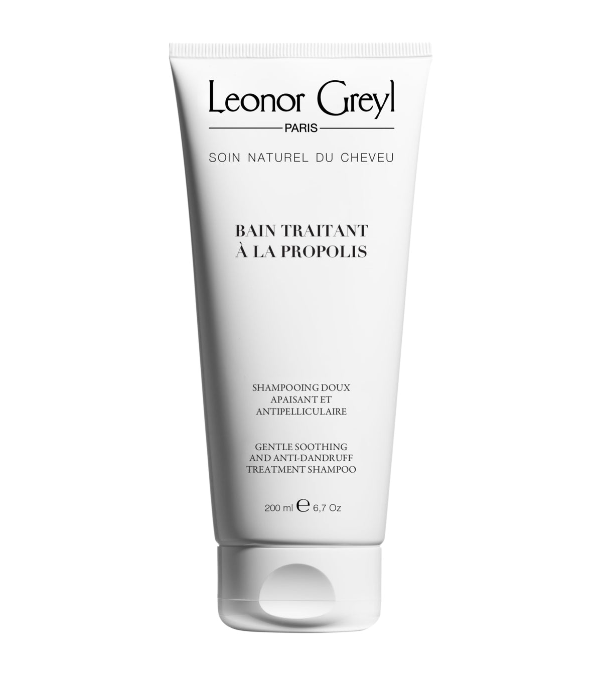 Leonor Greyl gentle dandruff shampoo bottle promotes clean scalp and comfortable hair