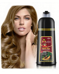 Leorx 3-in-1 hair dye bottle in Chestnut Brown for salon-like color at home.