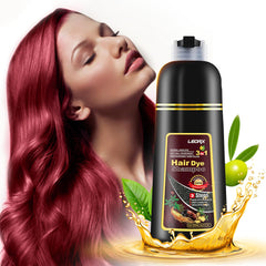 Leorx 3-In-1 hair dye shampoo bottle for easy at-home color.