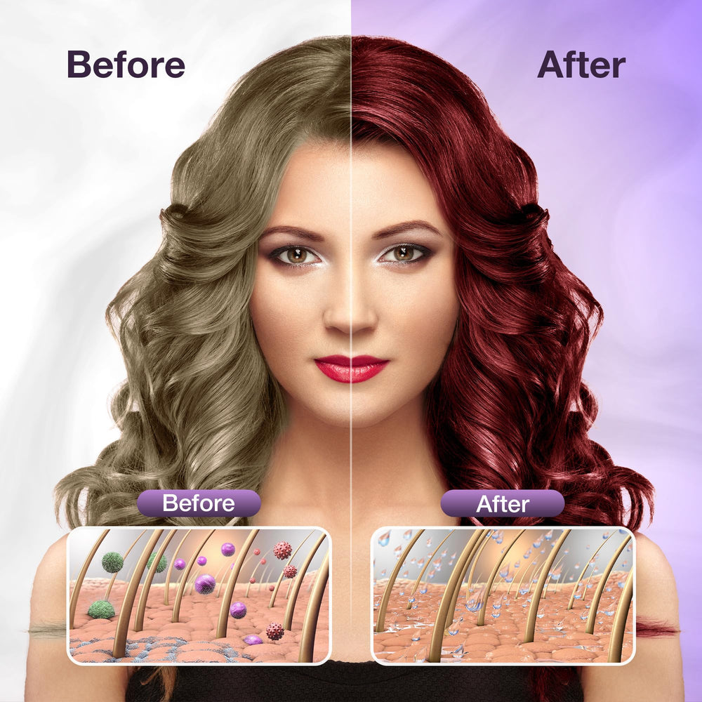 Leorx 3in1 Hair Dye Shampoo lather and apply for quick color at home