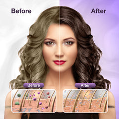 Leorx Hair Dye Shampoo close-up shows easy application and rich foam.