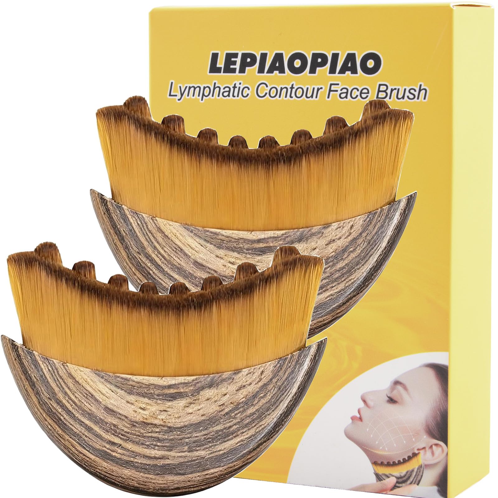 LEPIAOPIAO drainage brush close-up bristles glide smoothly for gentle massage.