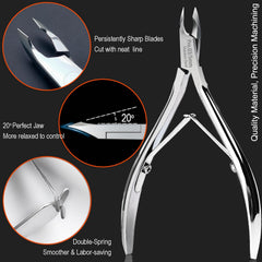 LePinko cuticle pusher with ergonomic handle for comfortable prep.