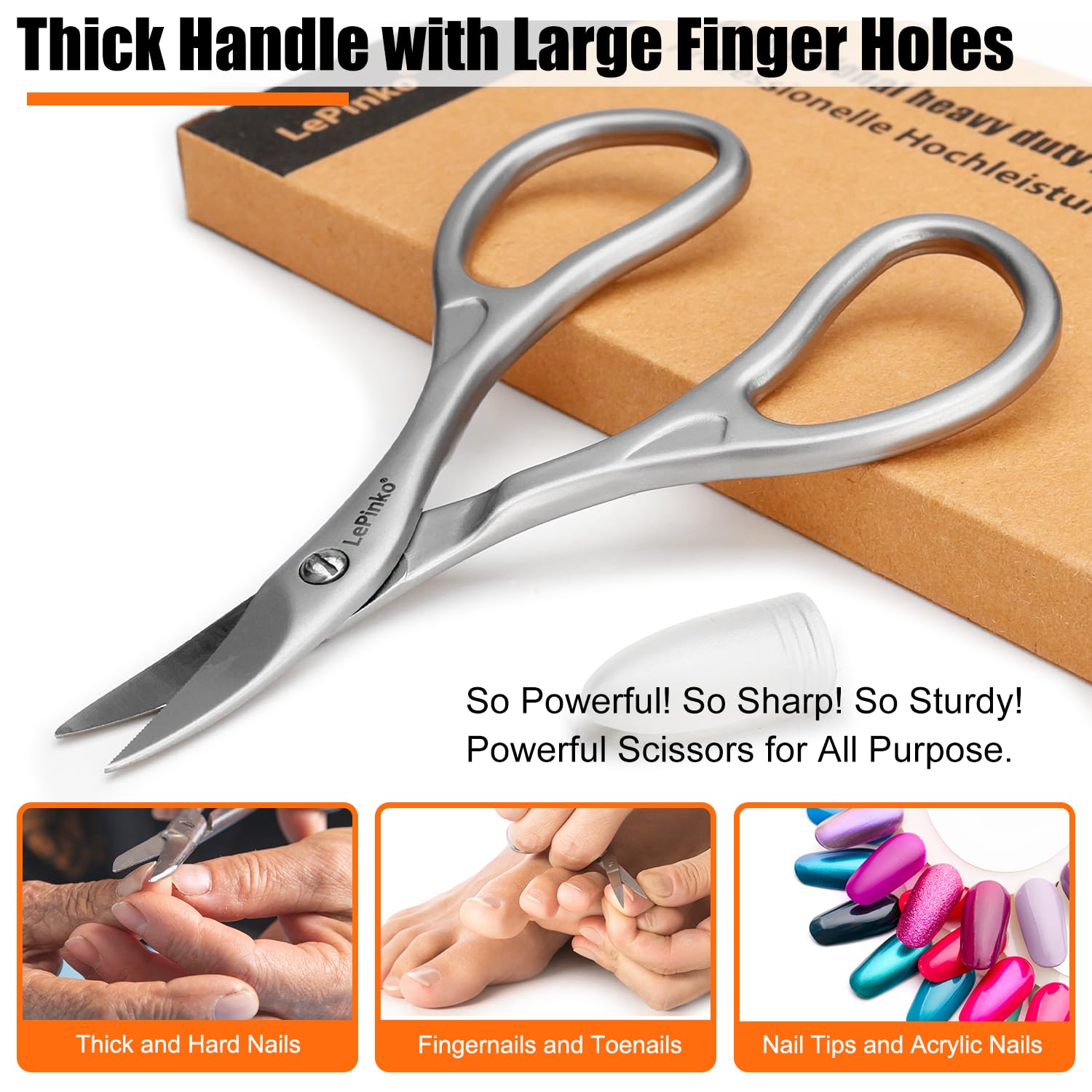 LePinko multi-use scissors suitable for eyebrows and beard grooming