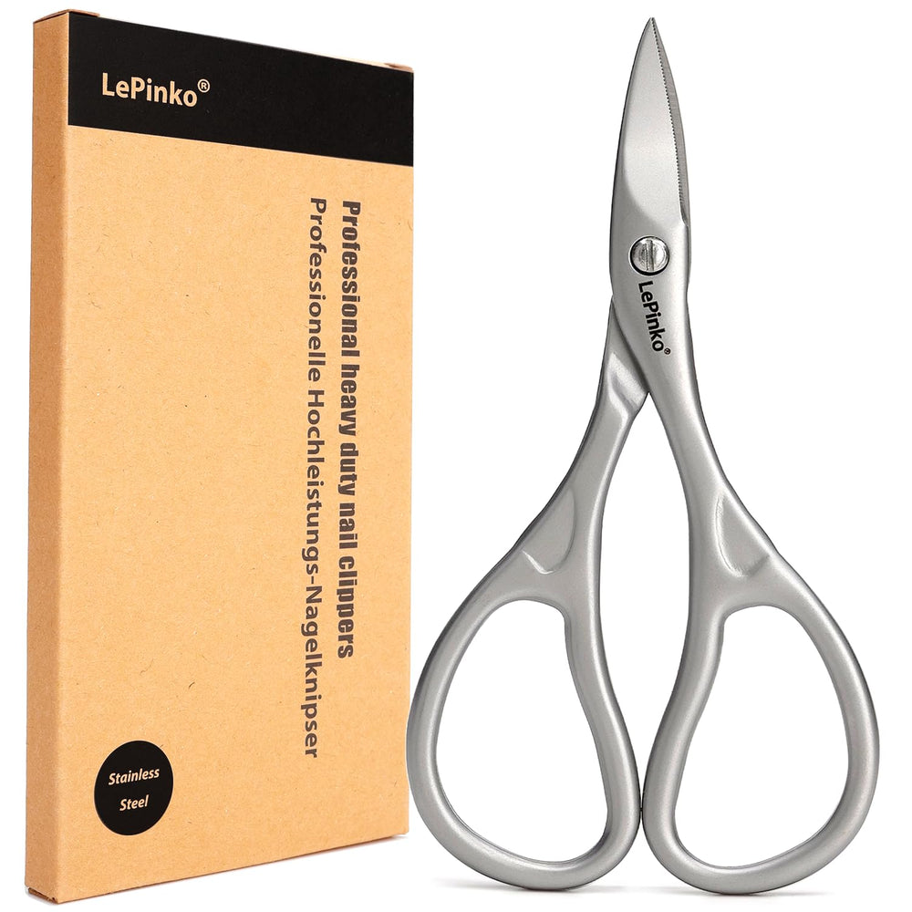LePinko professional nail scissors kit with micro-serrations blades for precise trimming