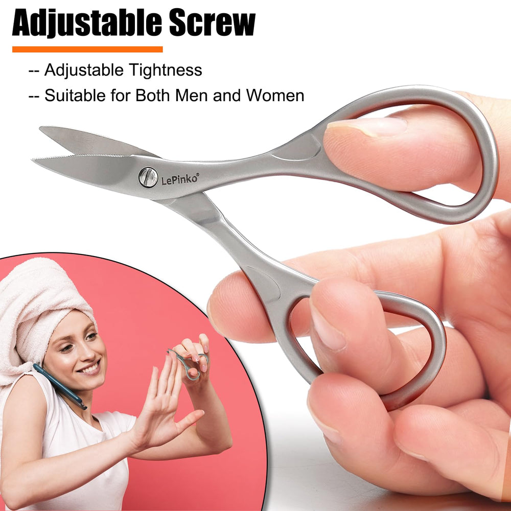 LePinko travel-friendly nail scissors kit for on-the-go grooming