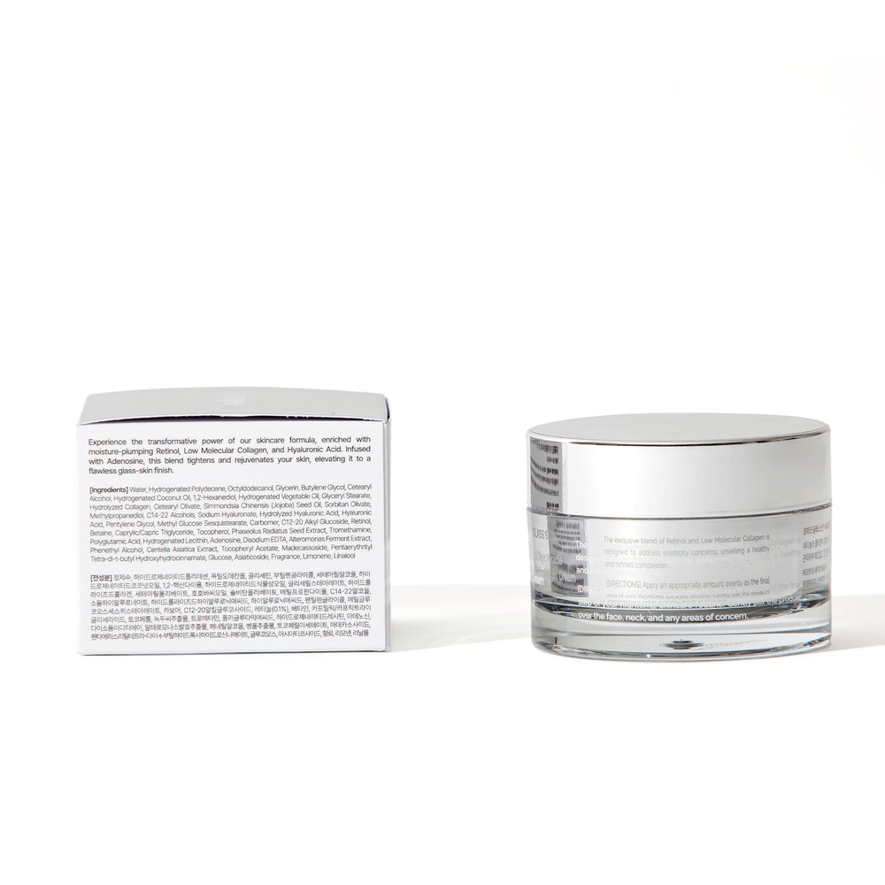 Lepique Retinol Night Cream tub open invites a bedtime ritual.