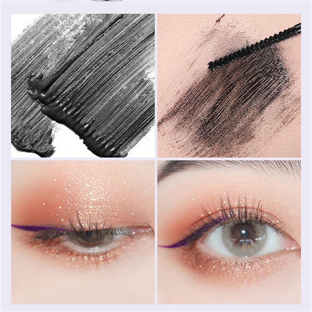 LESITI anti-smudge mascara keeps lashes neat from morning through night.