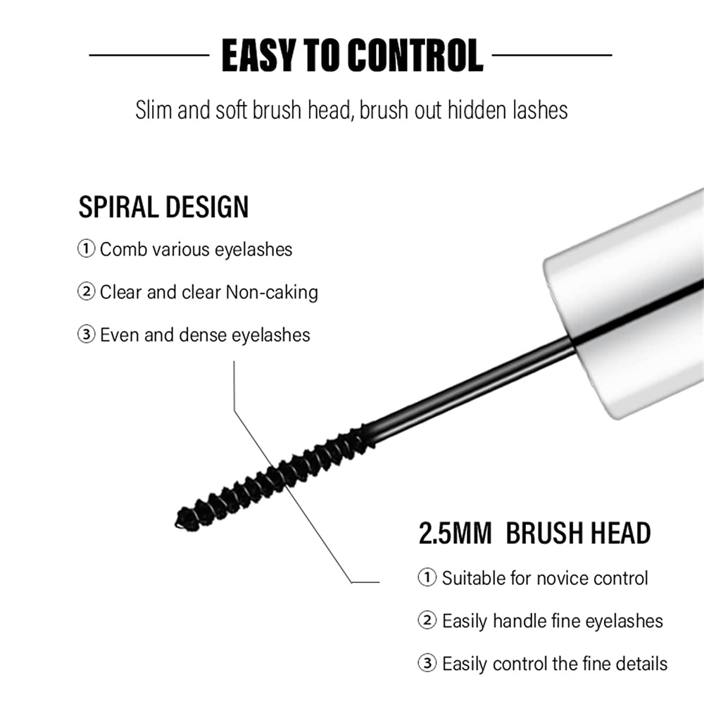 LESITI mascara bottle on a black background showcasing bold, durable formula.