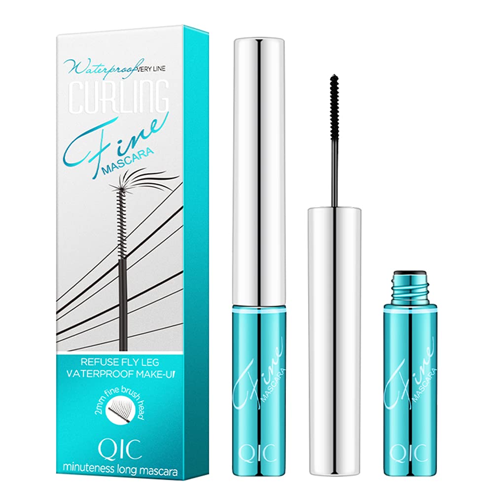 LESITI waterproof mascara with a fine 2.5mm brush for precise lash lengthening.