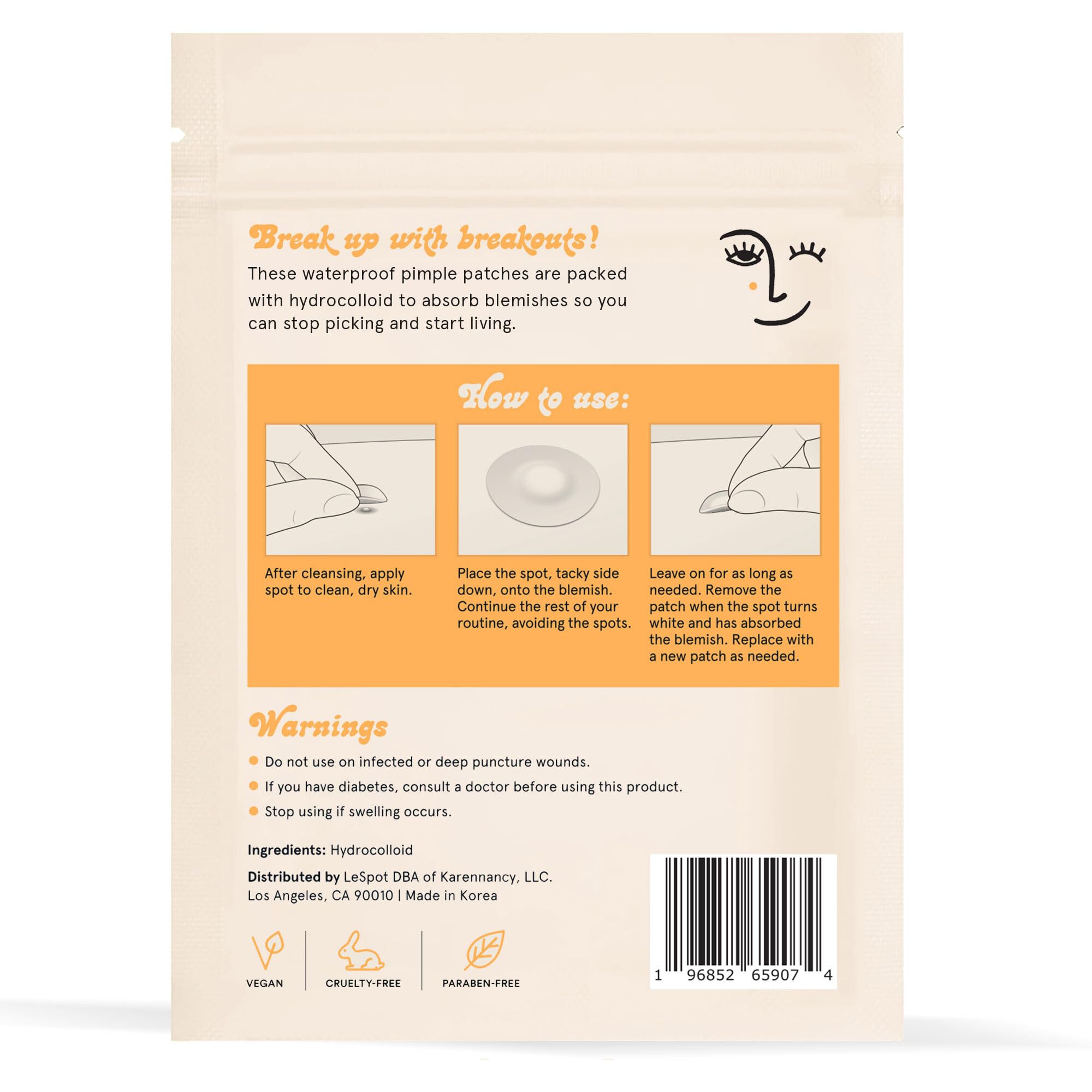 LeSpot pimple-dots offer convenient, discreet acne care throughout the day.