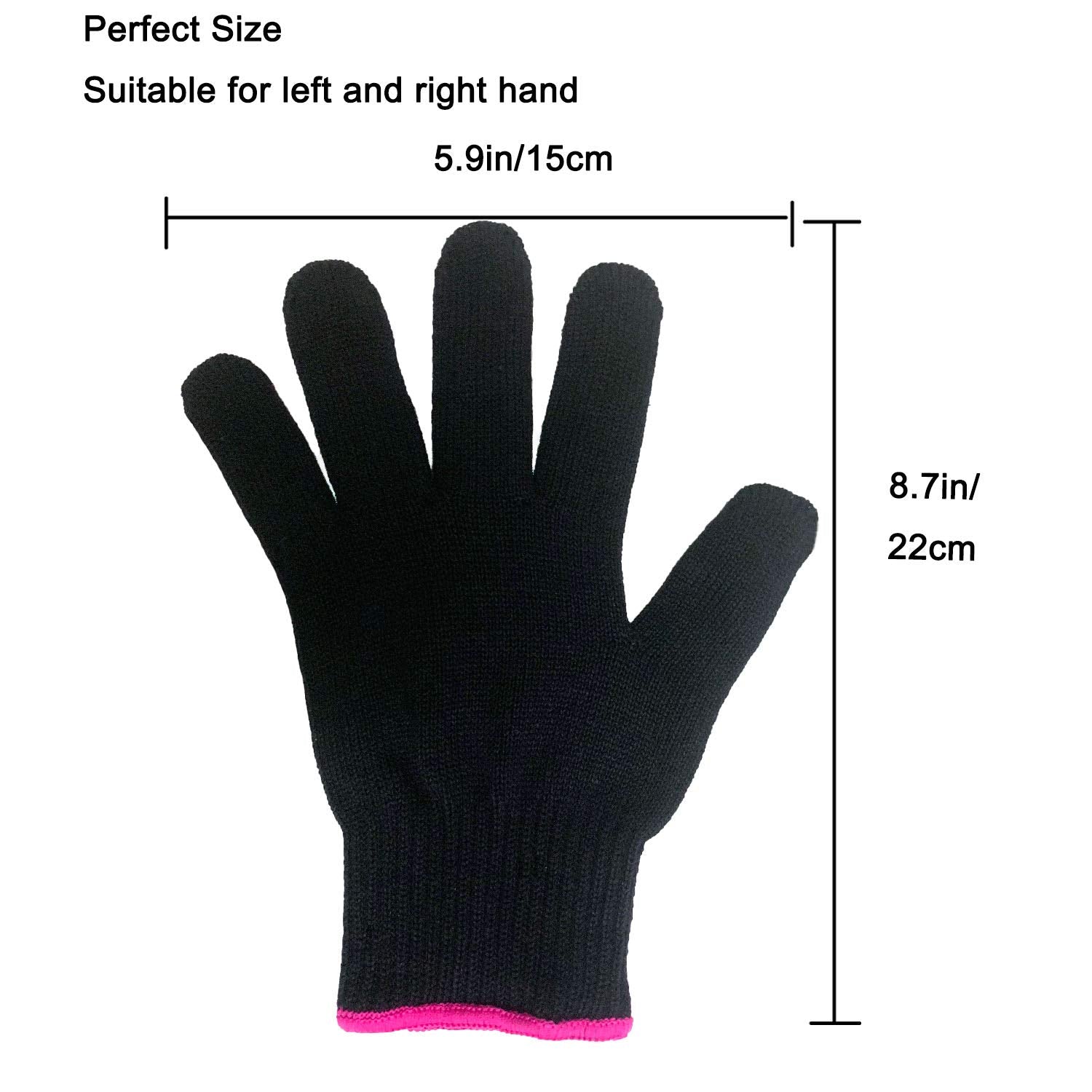 Lessmon glove in action for salon-like results at home.