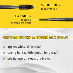 Lestpola clear brow gel on brows for natural definition