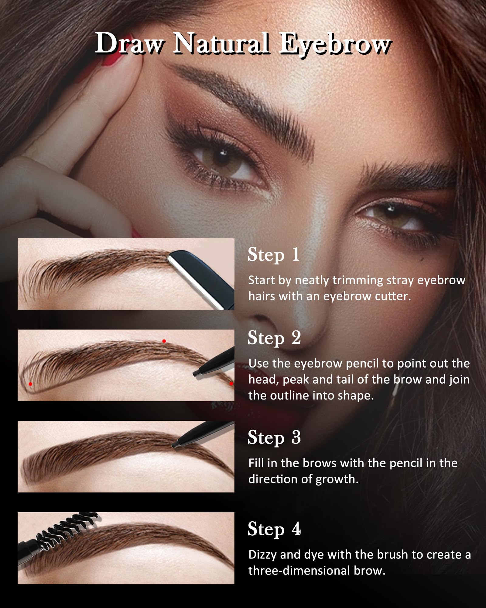 Lestpola color-range brow pencils offering versatile shade options.