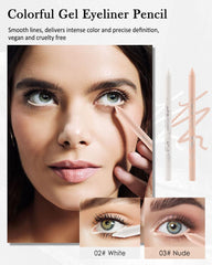 Lestpola Colorful Eyeliner Pencil swatch showing vibrant color options