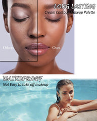Lestpola Cream Contour Palette long-wear, waterproof formula for all-day wear.
