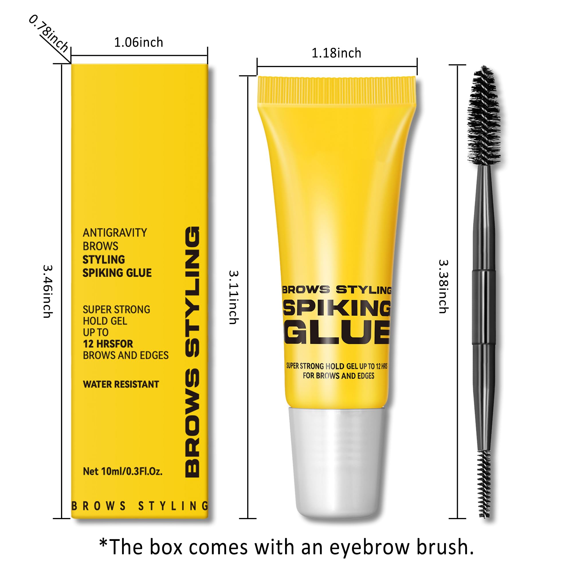 Lestpola makeup remover removing brow gel with no white residue