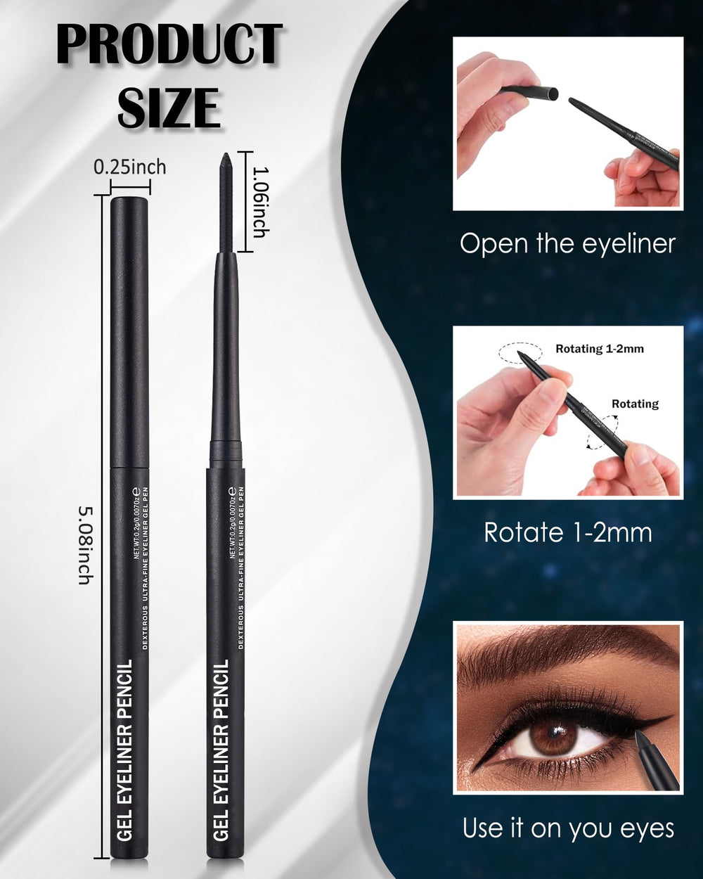 Lestpola packaging and cap design makes on-the-go touch-ups easy.