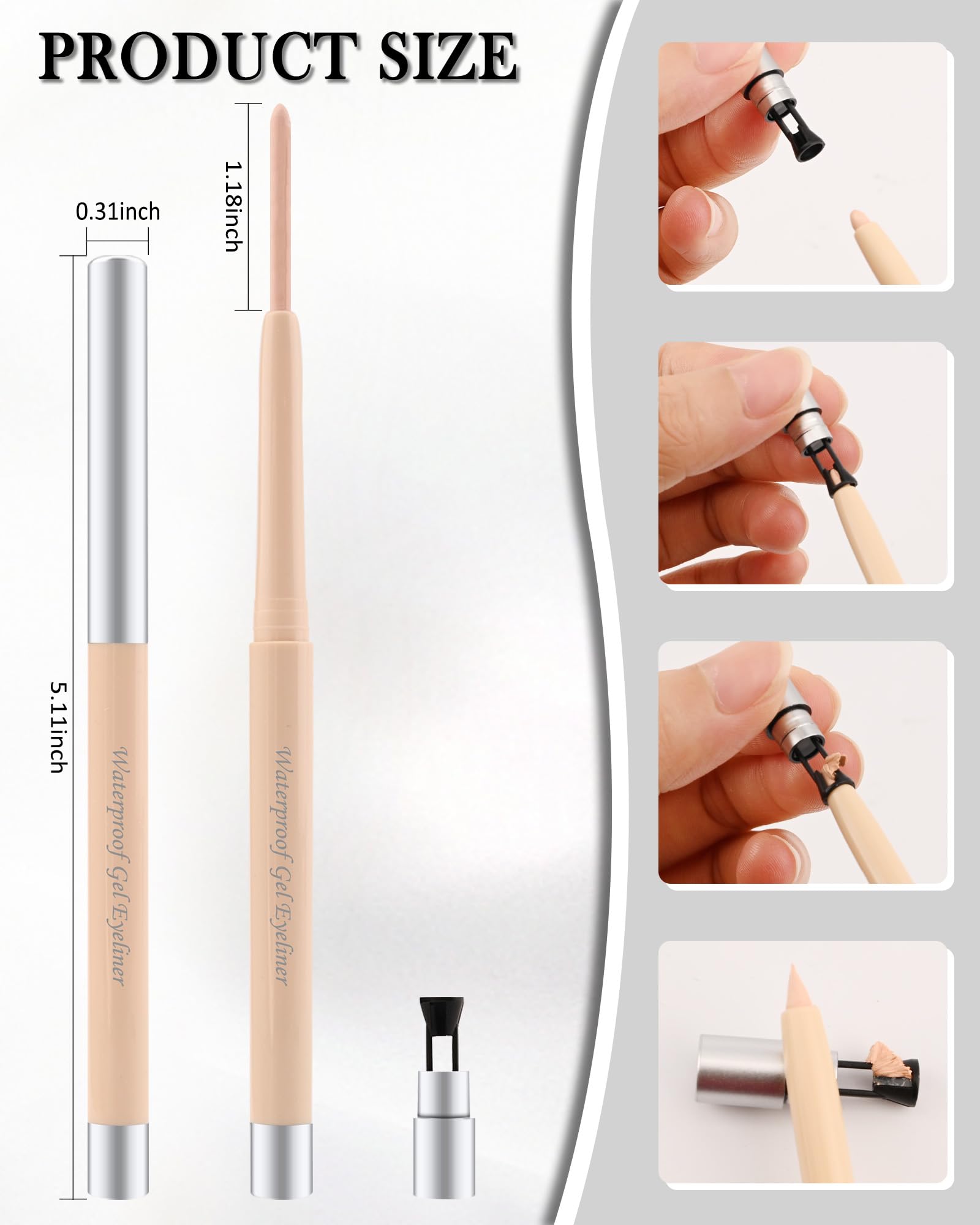 Lestpola packaging displays built-in sharpener for easy daily maintenance.