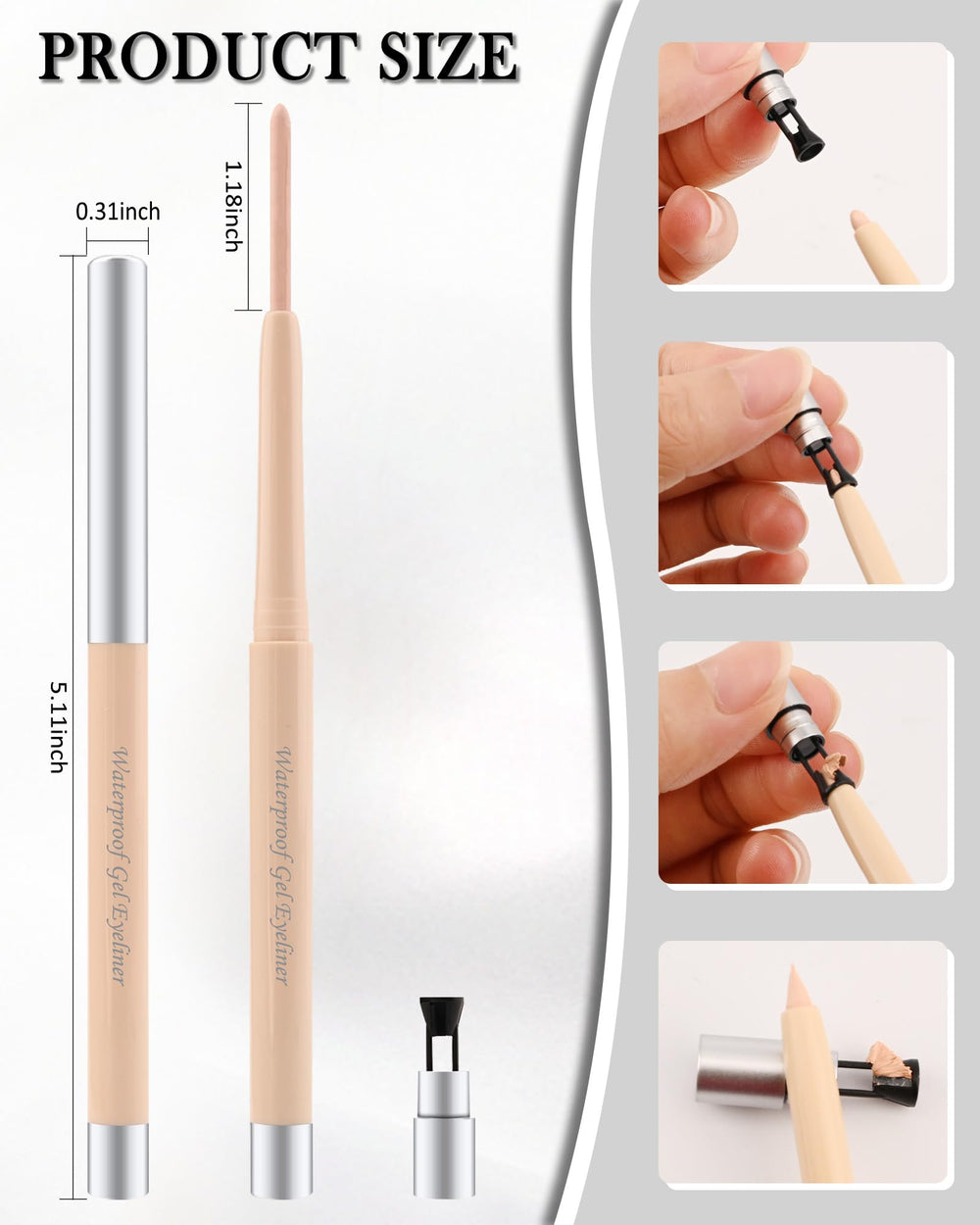 Lestpola packaging displays built-in sharpener for easy daily maintenance.