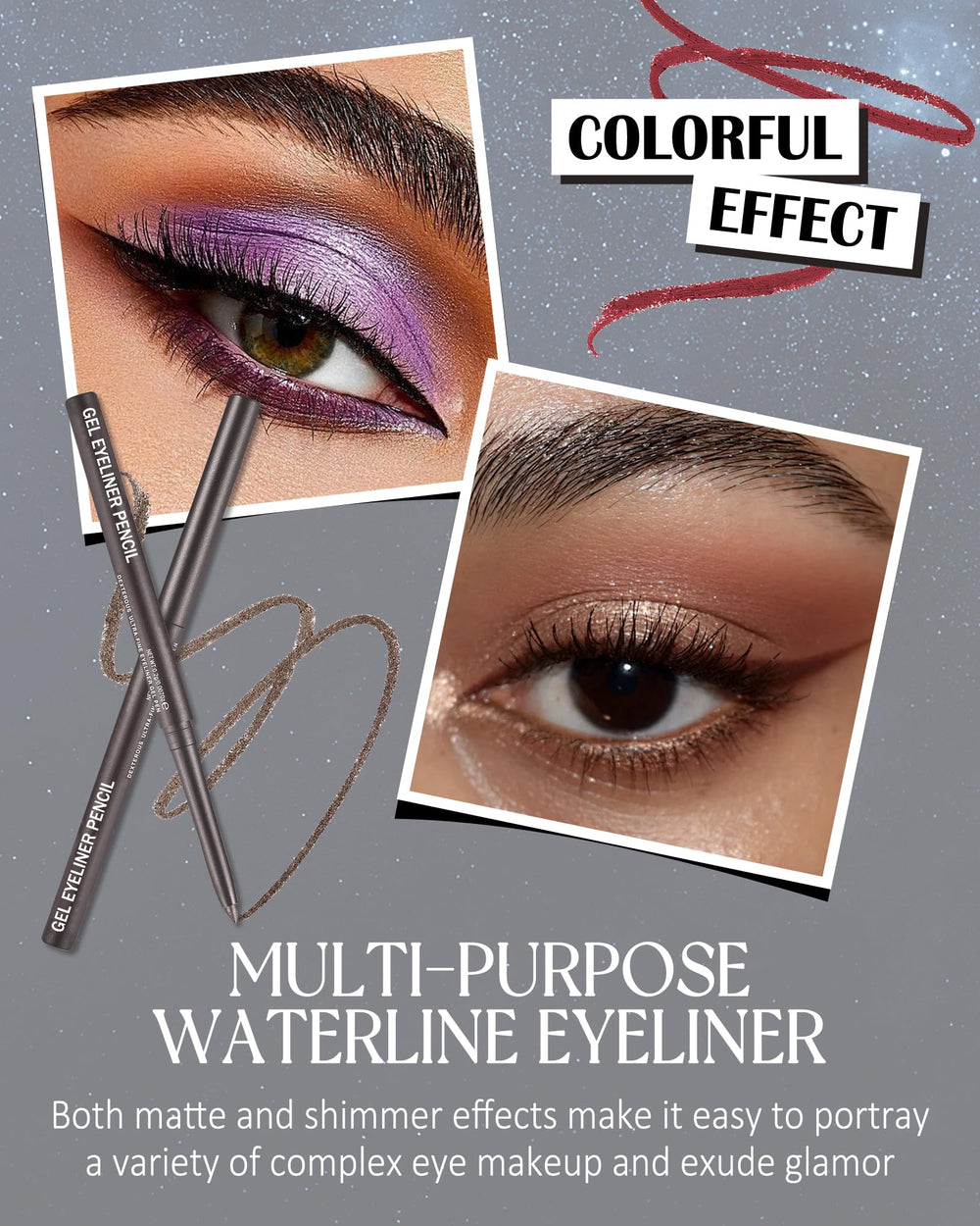 Lestpola precision eyeliner demonstrates long-lasting transfer-free performance.