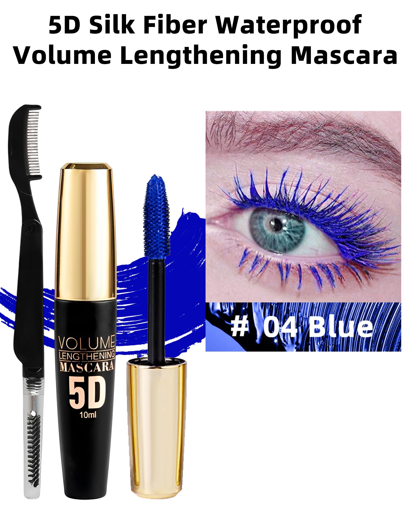 Lestpola silicone mascara brush close-up for smooth, clump-free application.