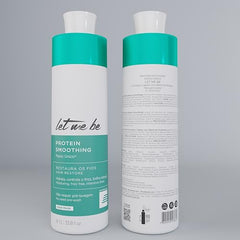 Let Me Be Protein Smoothing Treatment progressive brush shown for seamless application.