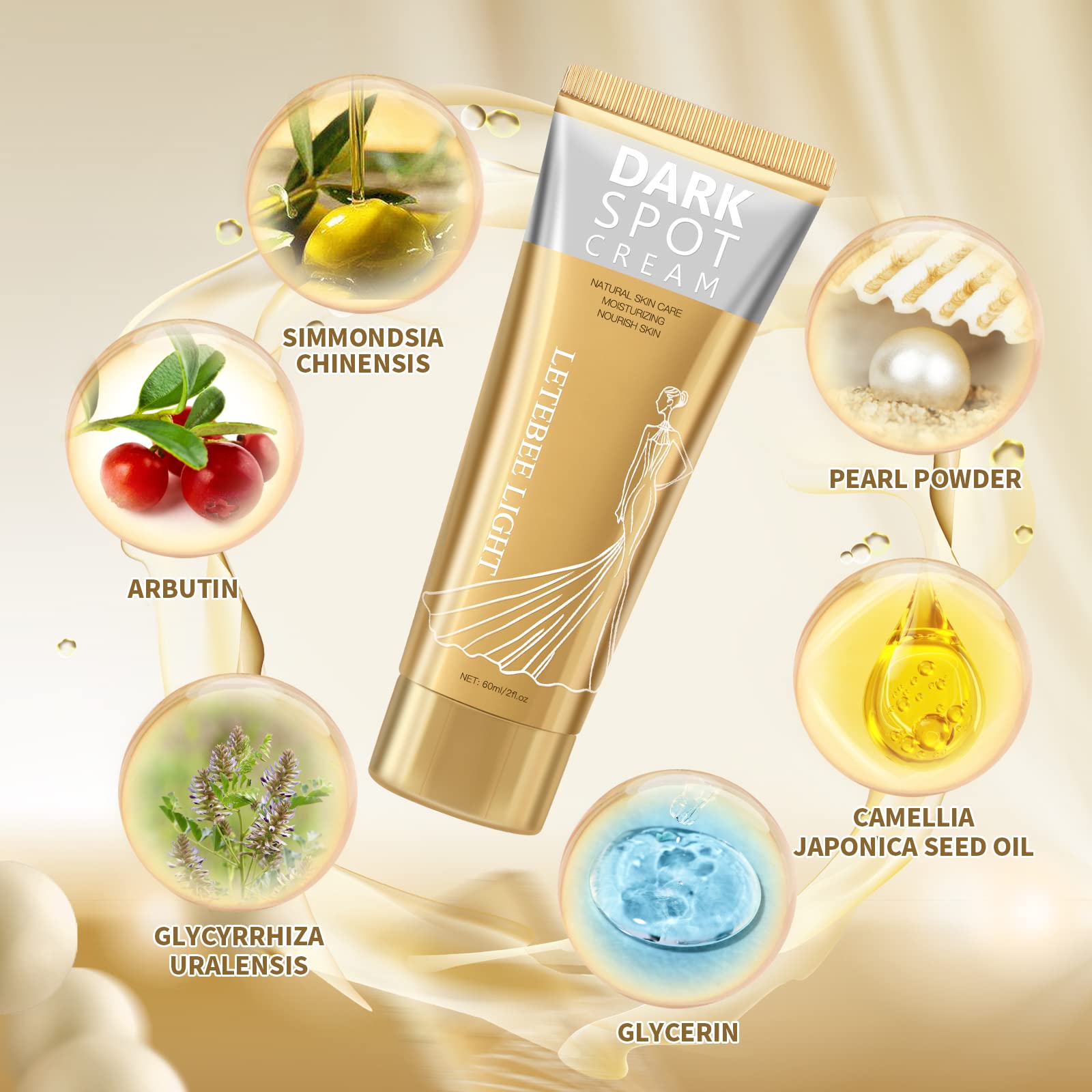 Letebee Light elbows and knees softened with moisturizing formula.