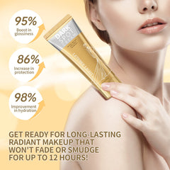 Letebee Light application on underarm area demonstrating quick coverage.
