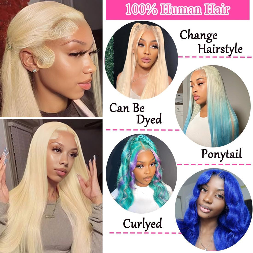 LETMIEO 13x6 HD lace front provides transparent, breathable cap construction.