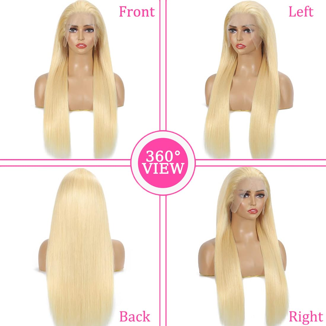 Letmieo 613 blonde wig breathable cap enhances comfort
