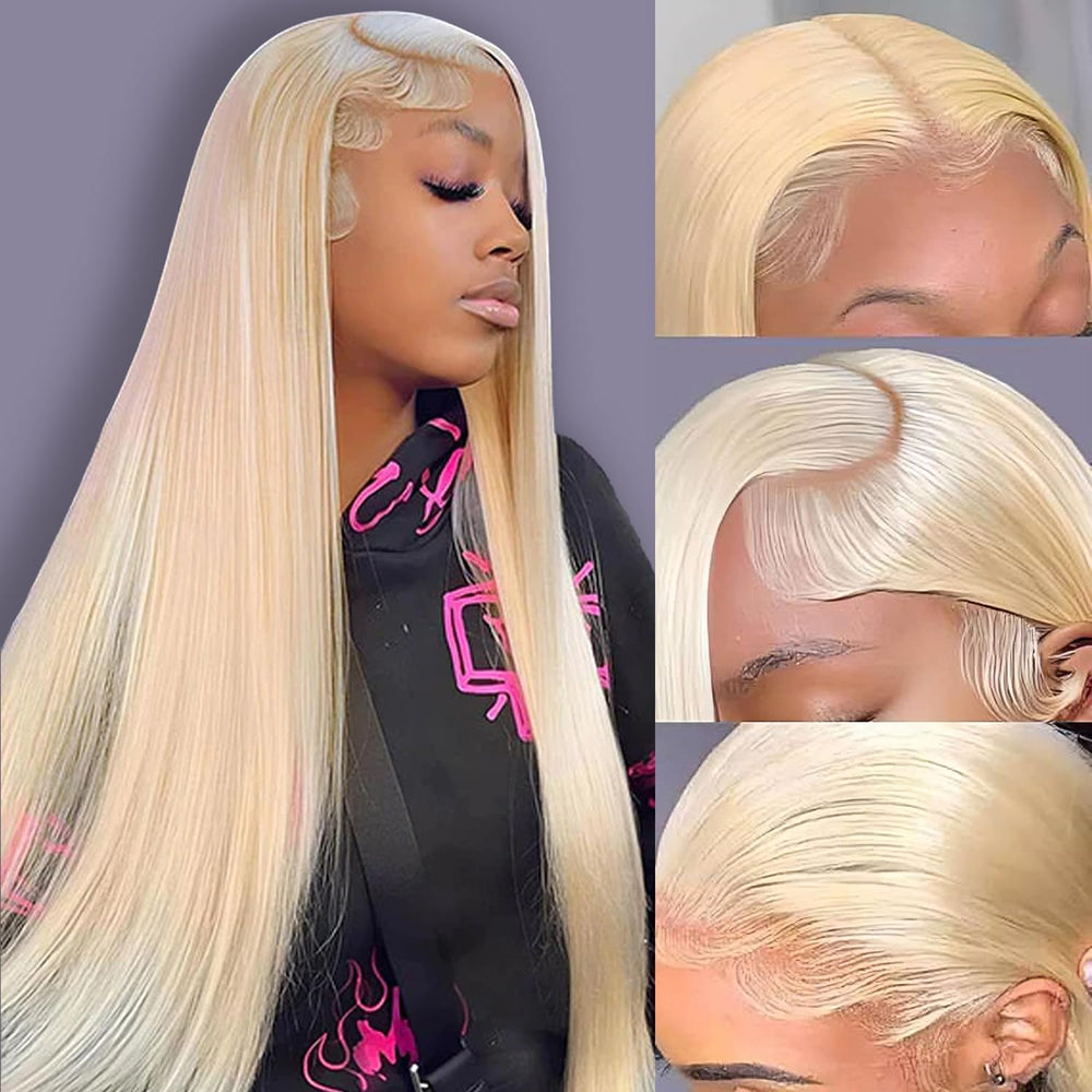 Letmieo 613 lace front wig front view shows natural hairline for daily wear