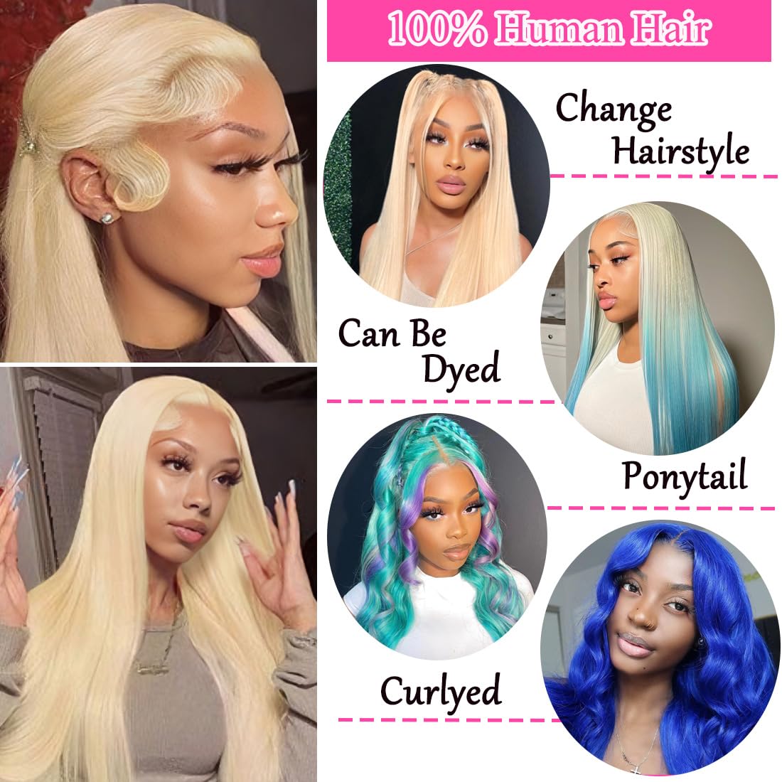 Letmieo wig natural hairline with baby hairs for a seamless look