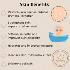 Let's Get Cozy Soak for Littles in a baby tub for a calm, spa-like bath.