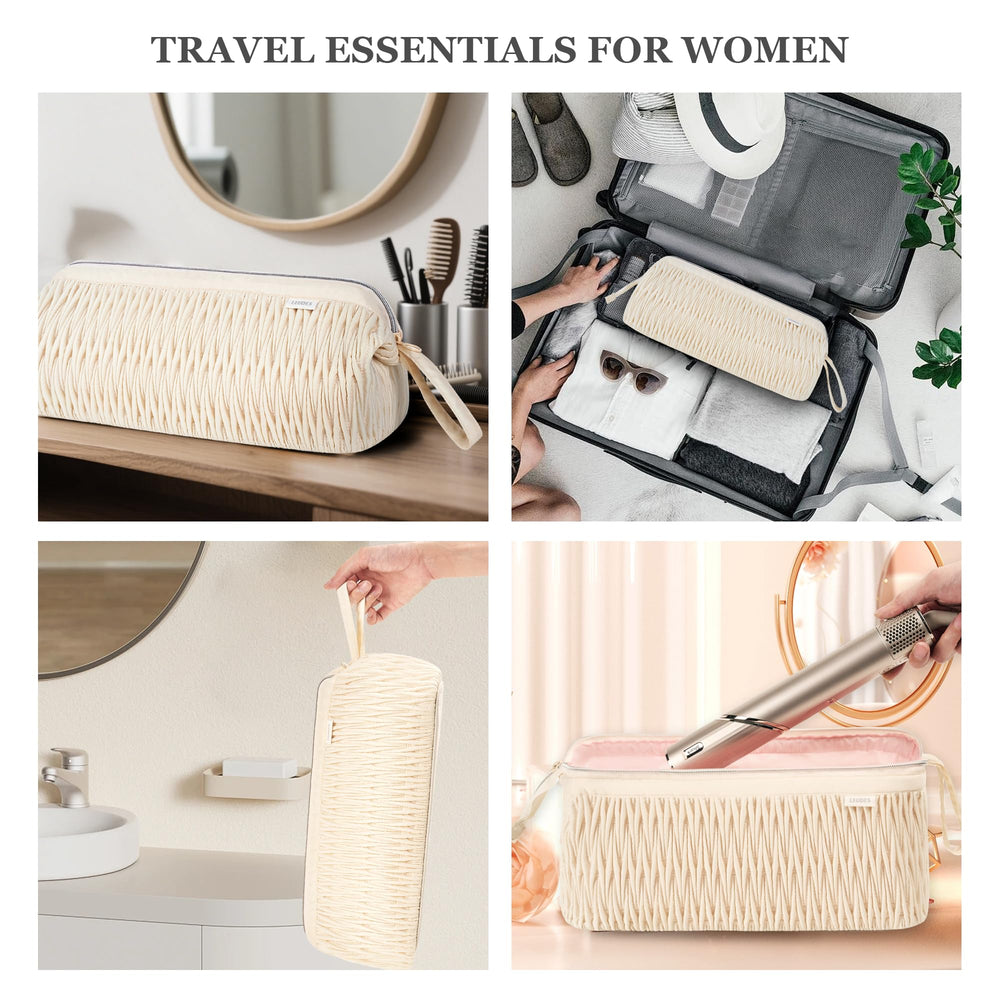 Leudes travel case compact design for easy packing.