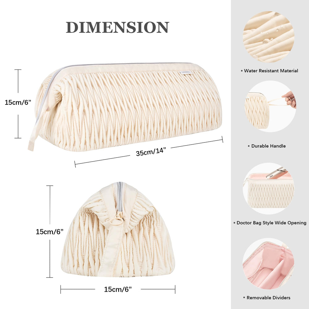 Leudes nylon fabric is water-resistant and lightweight.