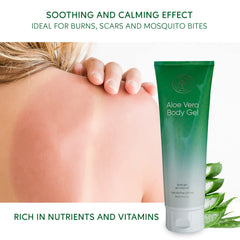 L'eudine Aloe Vera Gel used on minor burns for gentle care