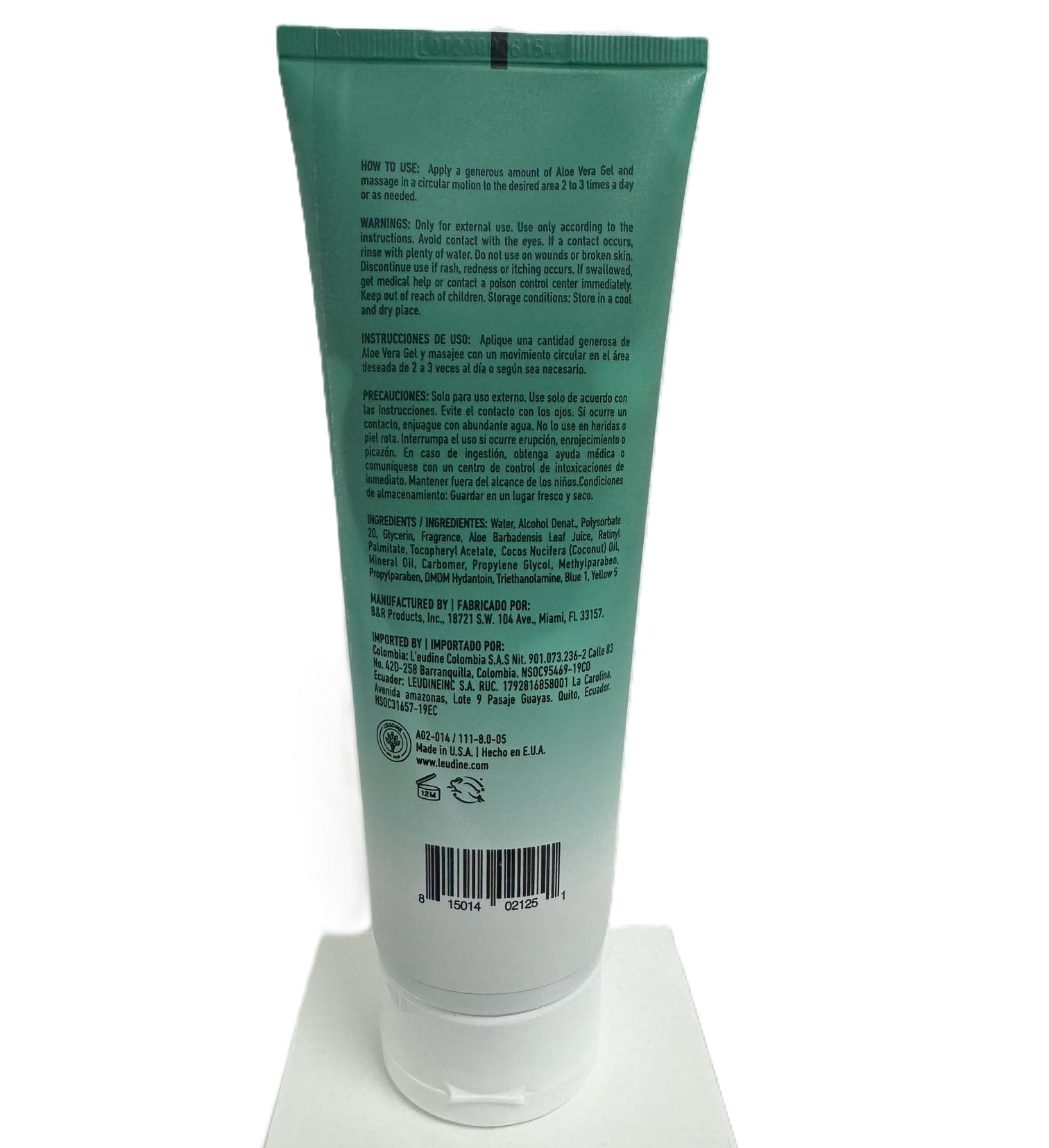 L'eudine Aloe Vera Gel features fast absorption for quick hydration