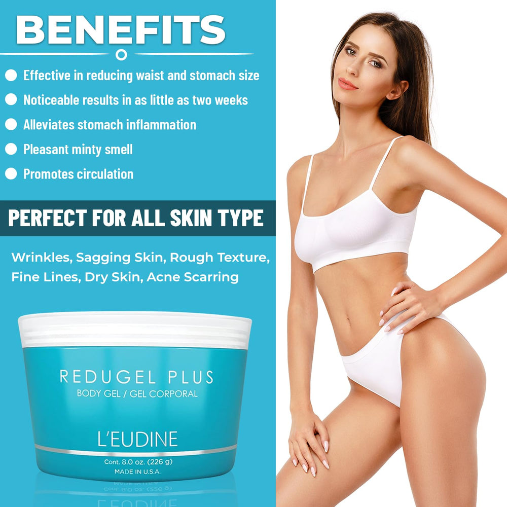 The vegan-friendly packaging of L’eudine Redugel Plus reflects safe skincare