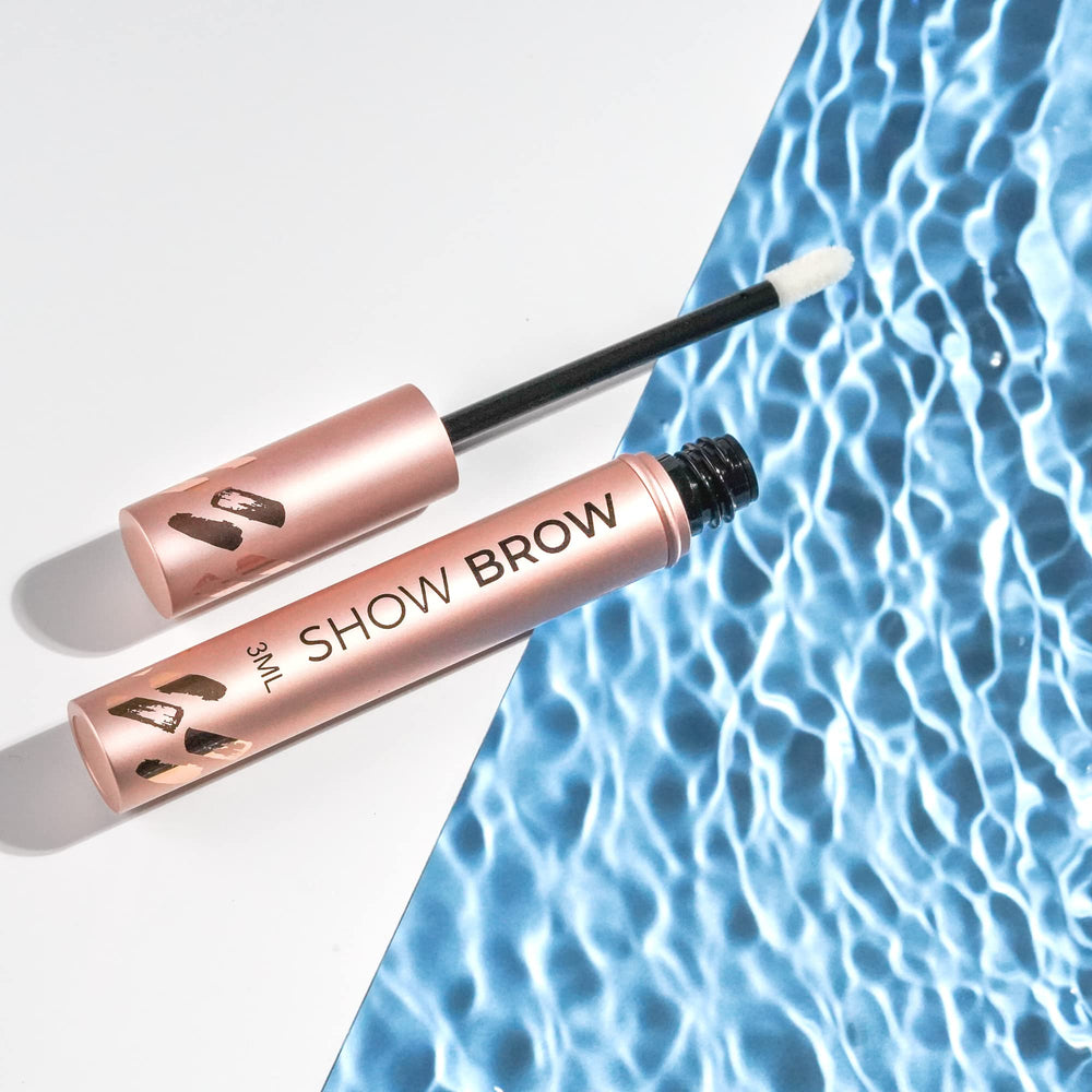 Eyes-forward model showing fuller-looking brows after regular nightly use