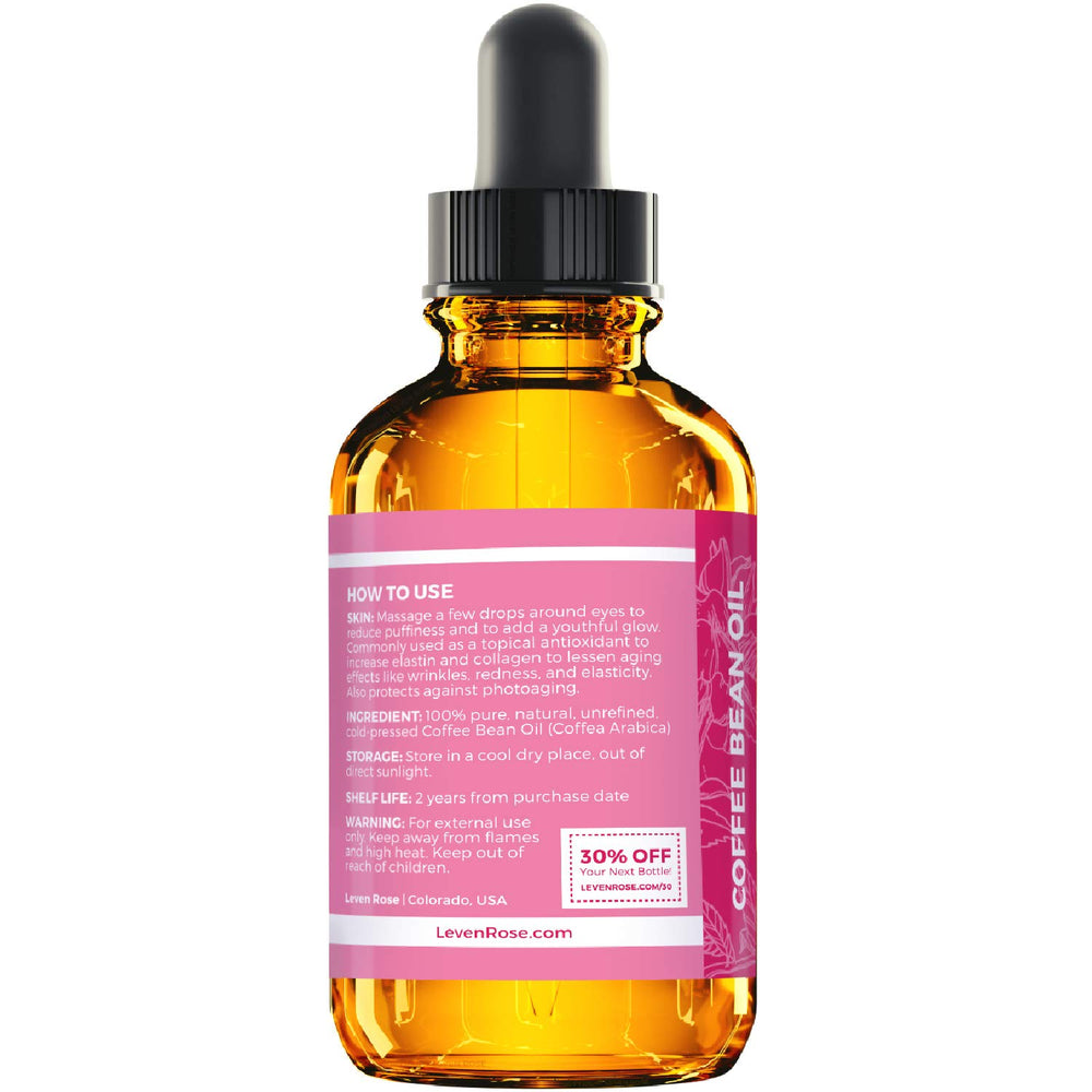 Leven Rose Coffee Bean Oil nourishes nails and cuticles