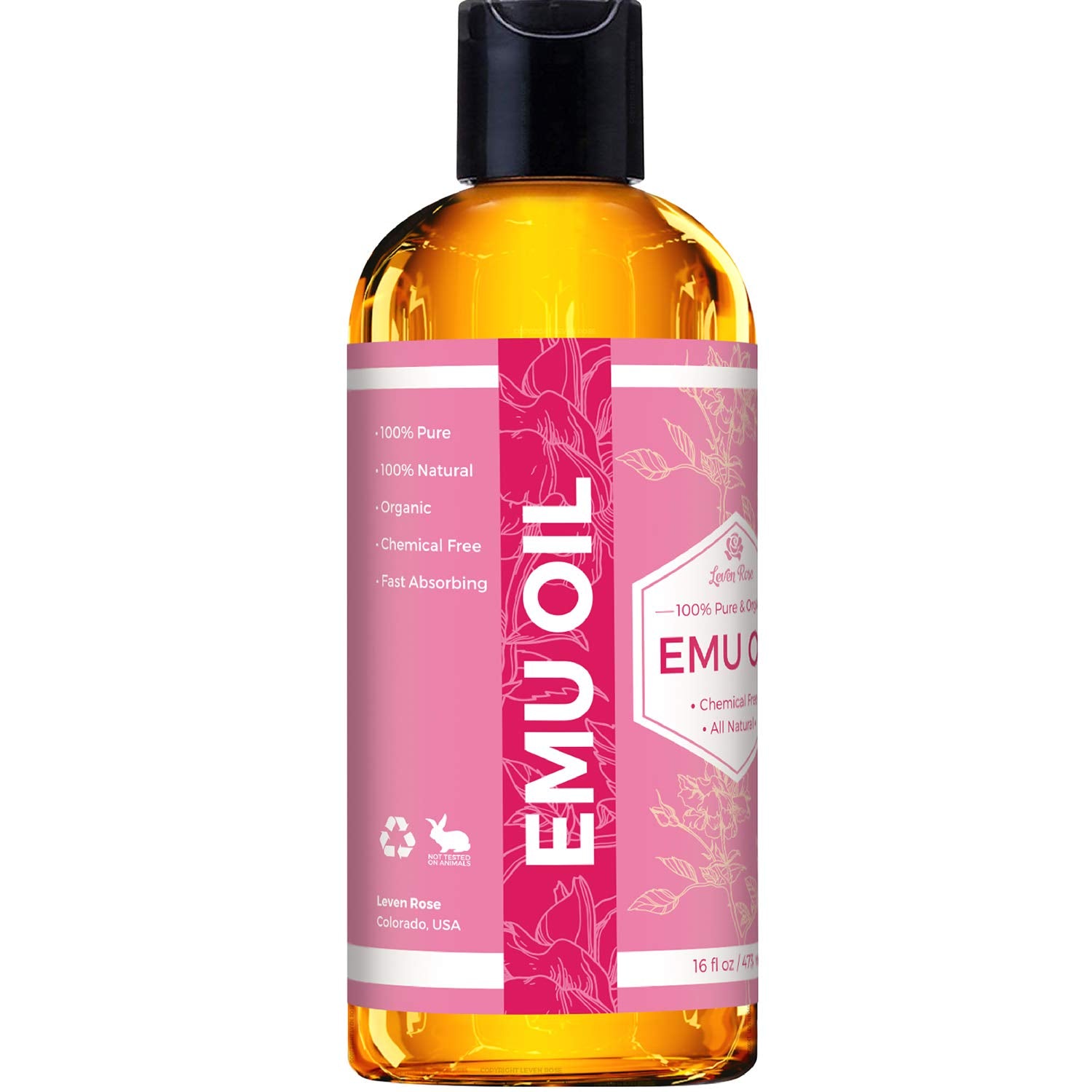 Nails and cuticles hydrated with Leven Rose Emu Oil