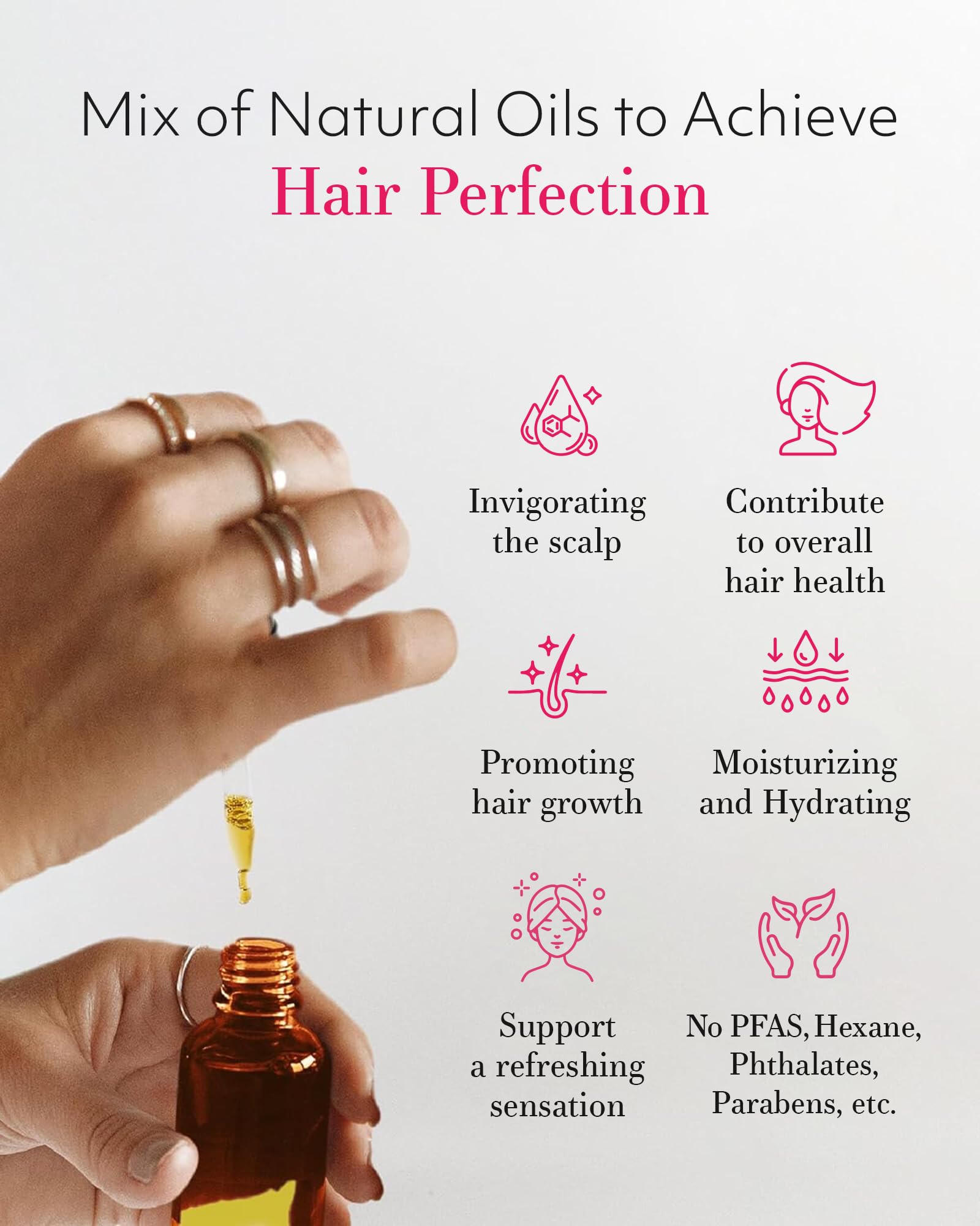 Leven Rose horsetail extract bottle supports scalp vitality and hair strength.