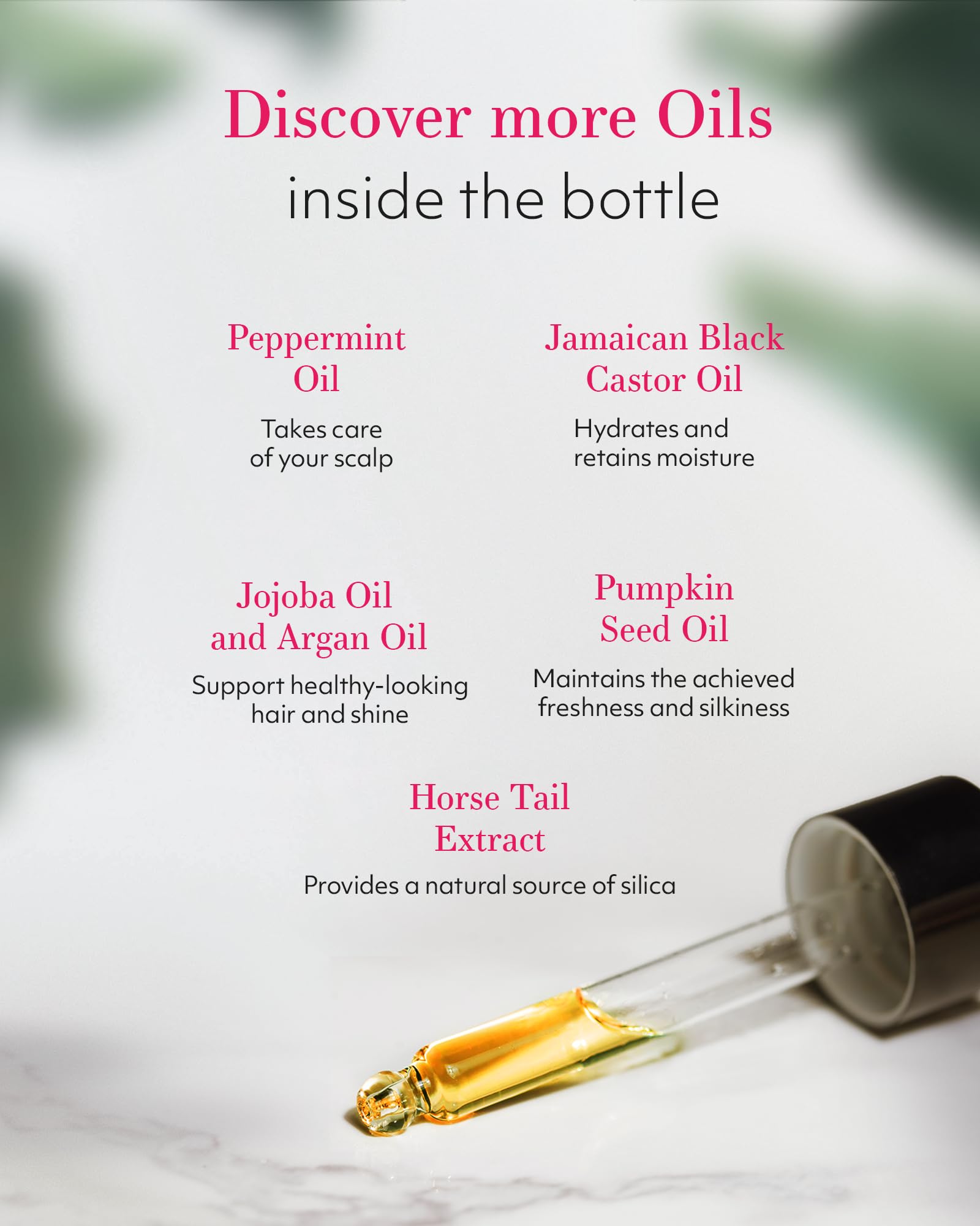 Leven Rose jojoba oil drops nourish roots without heaviness.