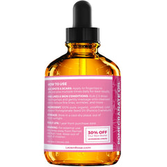 Leven Rose Pomegranate Oil scalp-application for clean pores and hair health