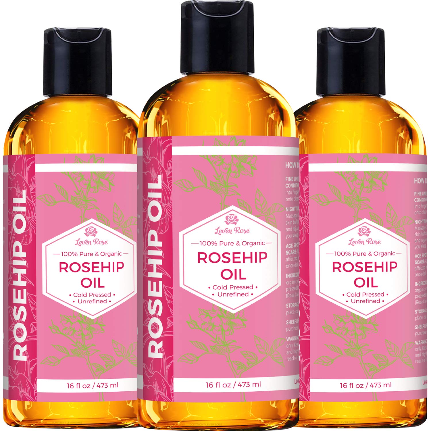 Leven Rose rosehip oil cuticle care strengthens nails and nourishes skin