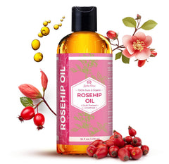 Leven Rose rosehip oil for face bottle pour nourishes skin with quick absorption