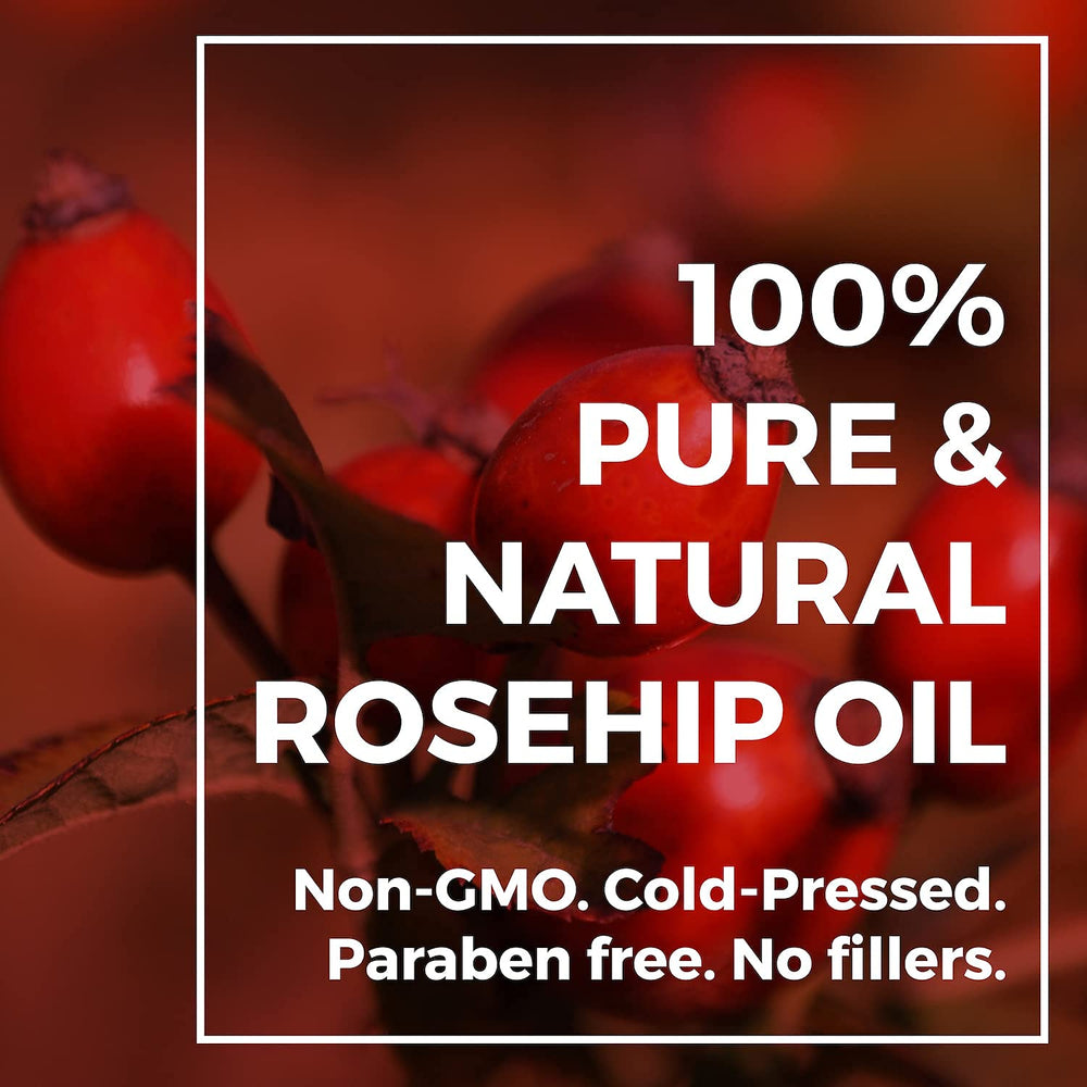 Leven Rose rosehip oil on hair for shine and moisture