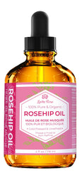 Leven Rose Rosehip Seed Oil on face for even tone and glow